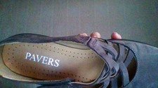 Ladies Pavers Shoes Suede Black size 4.50