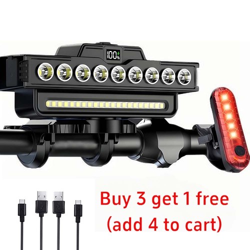 5000 lumen bike light set - bike, usb