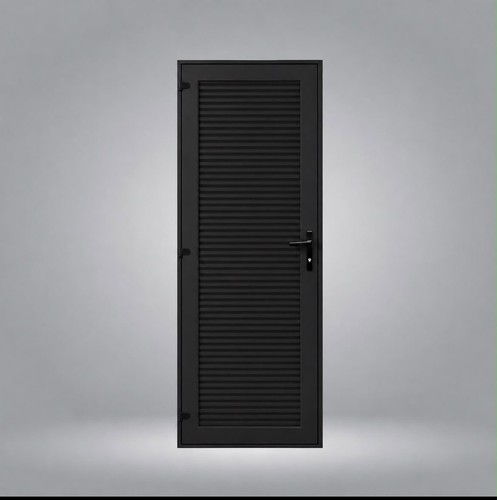 Upvc single door - single, black