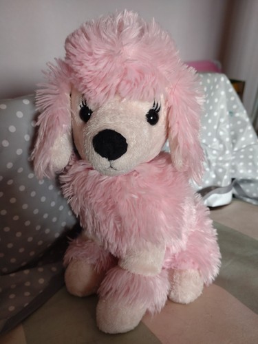 Pink poodle soft toy - soft,