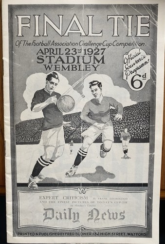 1927 cup final programme - 1927,
