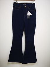 Boohoo Ladies Dark Wash Flare