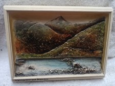 Arthur Osborne Ivorex 3D wall hanging plaque Llyn Llydaw & Snowden