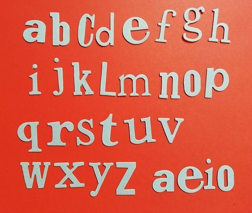 Die cut chipboard - , set