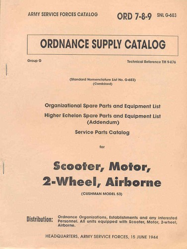 Cushman airborne scooter parts - cushman,