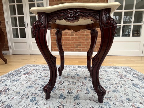 French side table - side, lamp