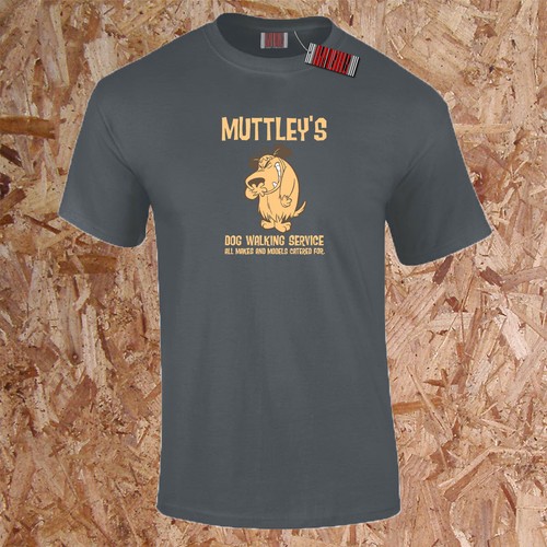 Muttley shirt dog - t-shirt, walking
