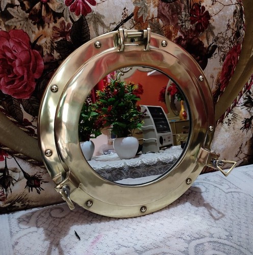 Nautical porthole mirror - nautical,