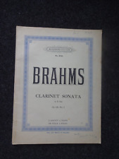 Brahms Clarinet Sonata in E Flat Op.120 No.2 arranged for Viola Augener Edition