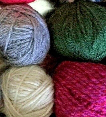 100g job lot bag yarn - 100g, wool