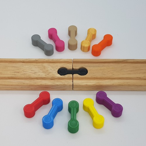 Wooden train track - 10,