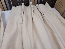 John Lewis MTM W208 x D206cm Villa Nova Geneva Pinch Pleat Curtains RRP £1112