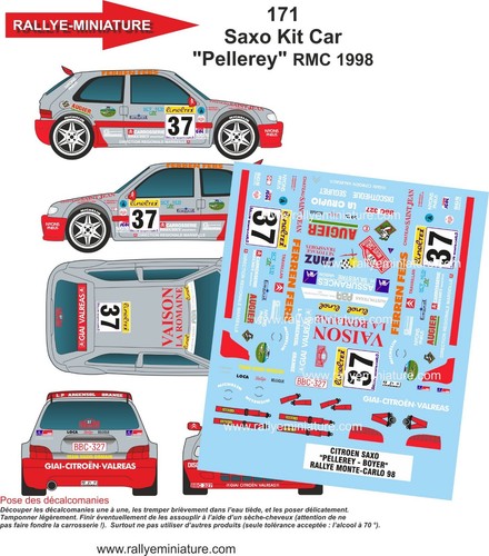Decals ref 0171 citroen - 0171,