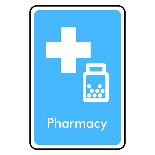 Pharmacy sign sticker - sticker, |