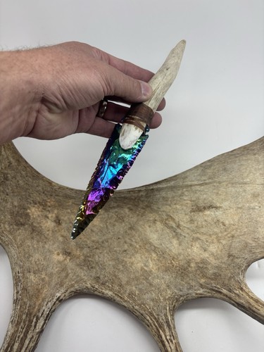 Titanium stone dagger elk - stone,