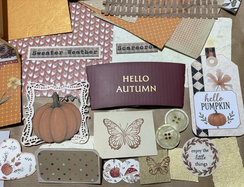 Autumn junk journal scrapbook - junk,
