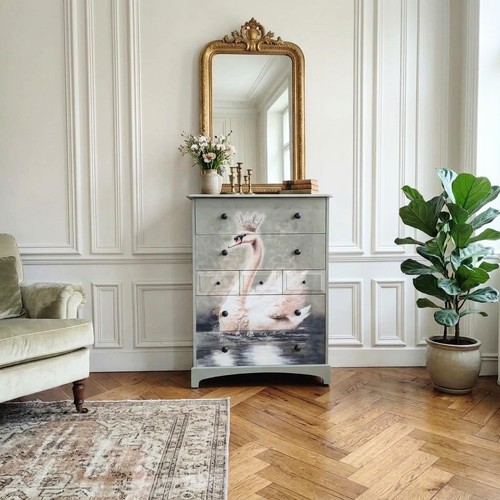 Stag chest drawers - chest,