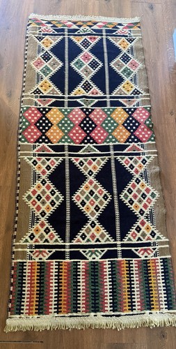 Vintage reversible kilim - reversible,