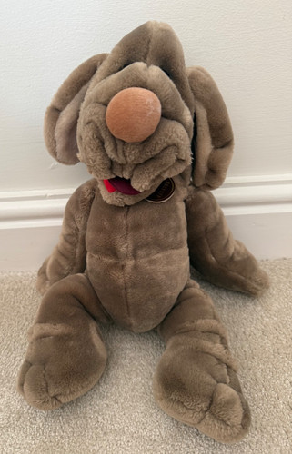 Vintage wrinkles dog plush - vintage,