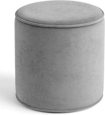 Velvet Foot Rest Stool Pouffe