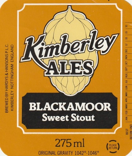 Beer bottle label - bottle, hardys