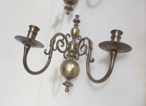 Victorian brass wall lights - victorian,