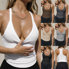 Women Sexy Low-cut Cami Vest T