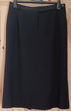 Marks & Spencer Classic Black Skirt, Back Split, 18