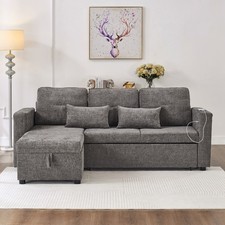 3 Seater Corner Sofa Bed w/