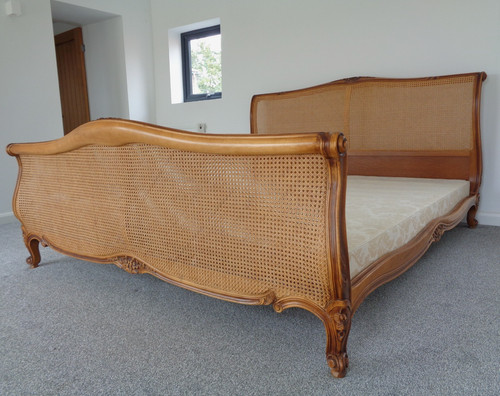 Louis caned sleigh bed - louis, and