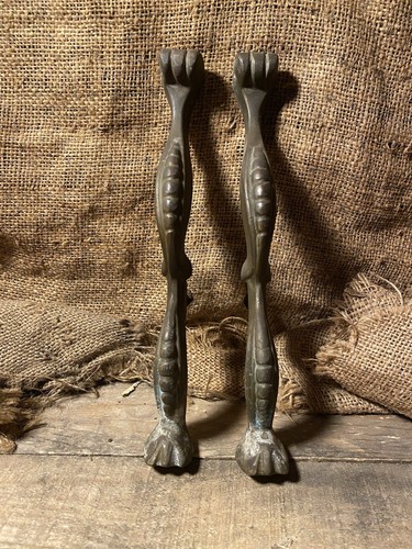 Vintage brass fire legs - vintage,