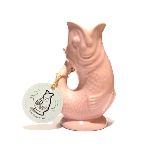 Fish shaped ceramic vase - fish-shaped, in