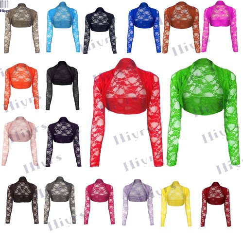 Womens lace shrug cropped - womens,