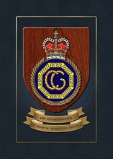 HM COASTGUARD FRAMED SHIPS CRESTS - HUNDREDS OF HM SHIPS IN STOCK