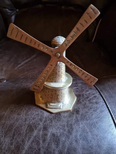 Vintage brass hand - brass, bells
