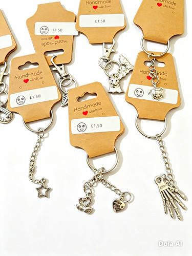 Handmade keyrings earrings - keyrings,,