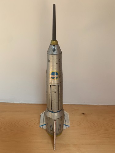 Vintage tin toy - vintage, space