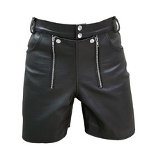 Mens Black Genuine Leather