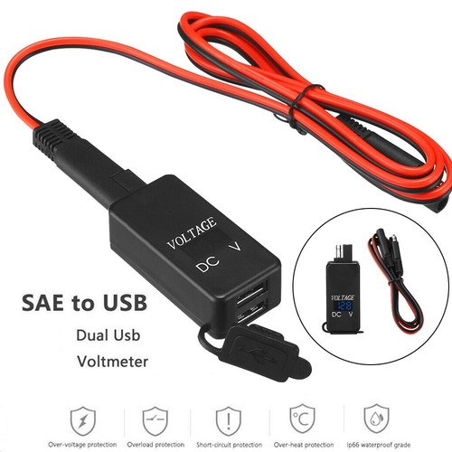 Waterproof motorbike qc3 usb - waterproof, qc3.0