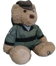 Land Rover Hue 166 Collectable Teddy Bear With Flat Cap And Car Overalls 16"