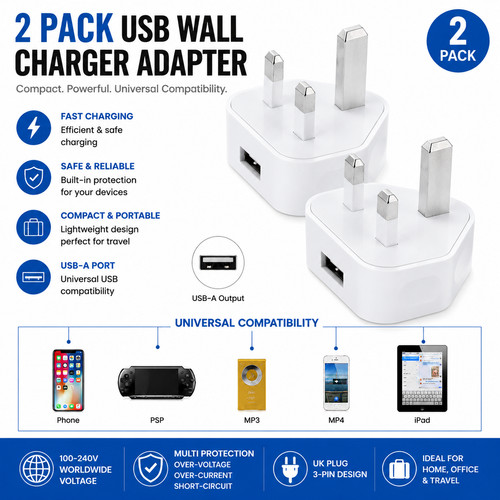 2pc 3pin 5v1a - 2pc, charger