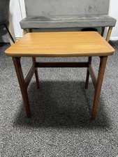 Mid Century Side Table Schreiber Teak Formica 