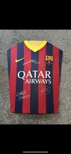 2013/2014 season MESSI, NEYMAR, SUAREZ signed shirt.