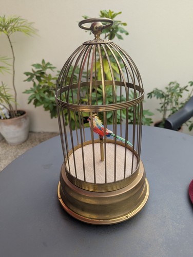Automaton songbird cage - automaton, brass
