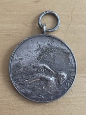 Antique Swimming Prize Medal – John Pinches London – Bronze, c.1880–1910, 32mm