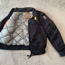 Parajumpers Jacket Mens Large Black Down Puffer Bomber Masterlight Series Flight