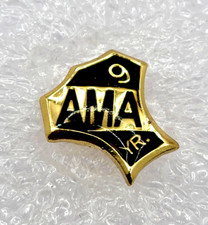 Vtg 1970s 80s AMA 9 YEAR MEMBER HAT PIN AMERICAN MOTORCYCLE ASSOCIATION 