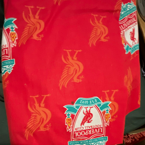 Liverpool red pencil pleat - liverpool,