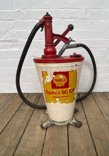 Shell vintage antique oil pump - shell,