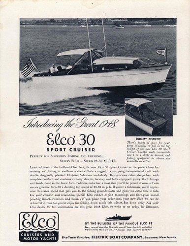 Magazine 1947 elco boat - -,